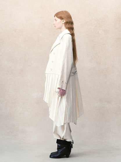 デタッチャブルプリーツ 2WAYトレンチコート styling 12