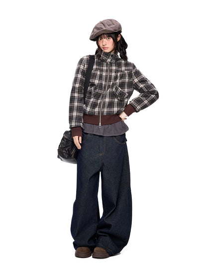 チェックポケット スタンドカラージャケット product image 4