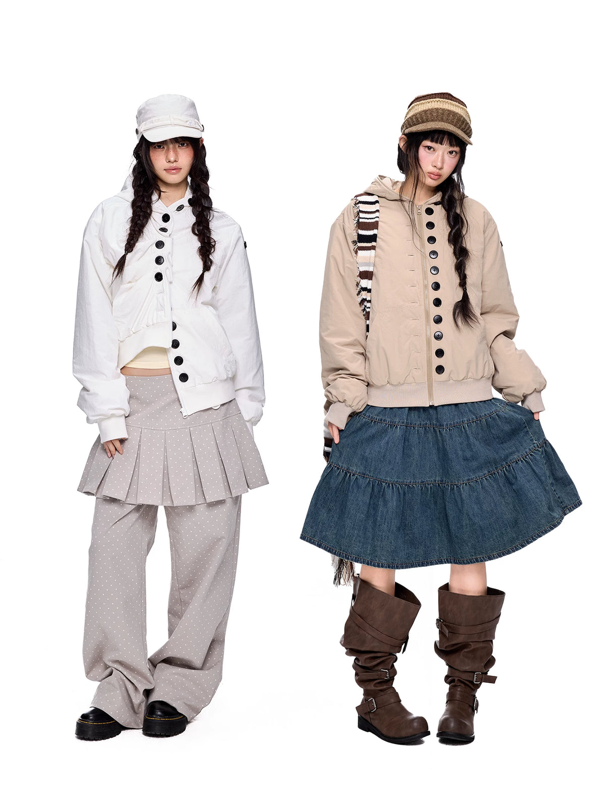 マルチボタン フーデッドパデッドジャケット product image 5