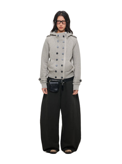 マルチボタン フーデッドクロップドジャケット product image 5