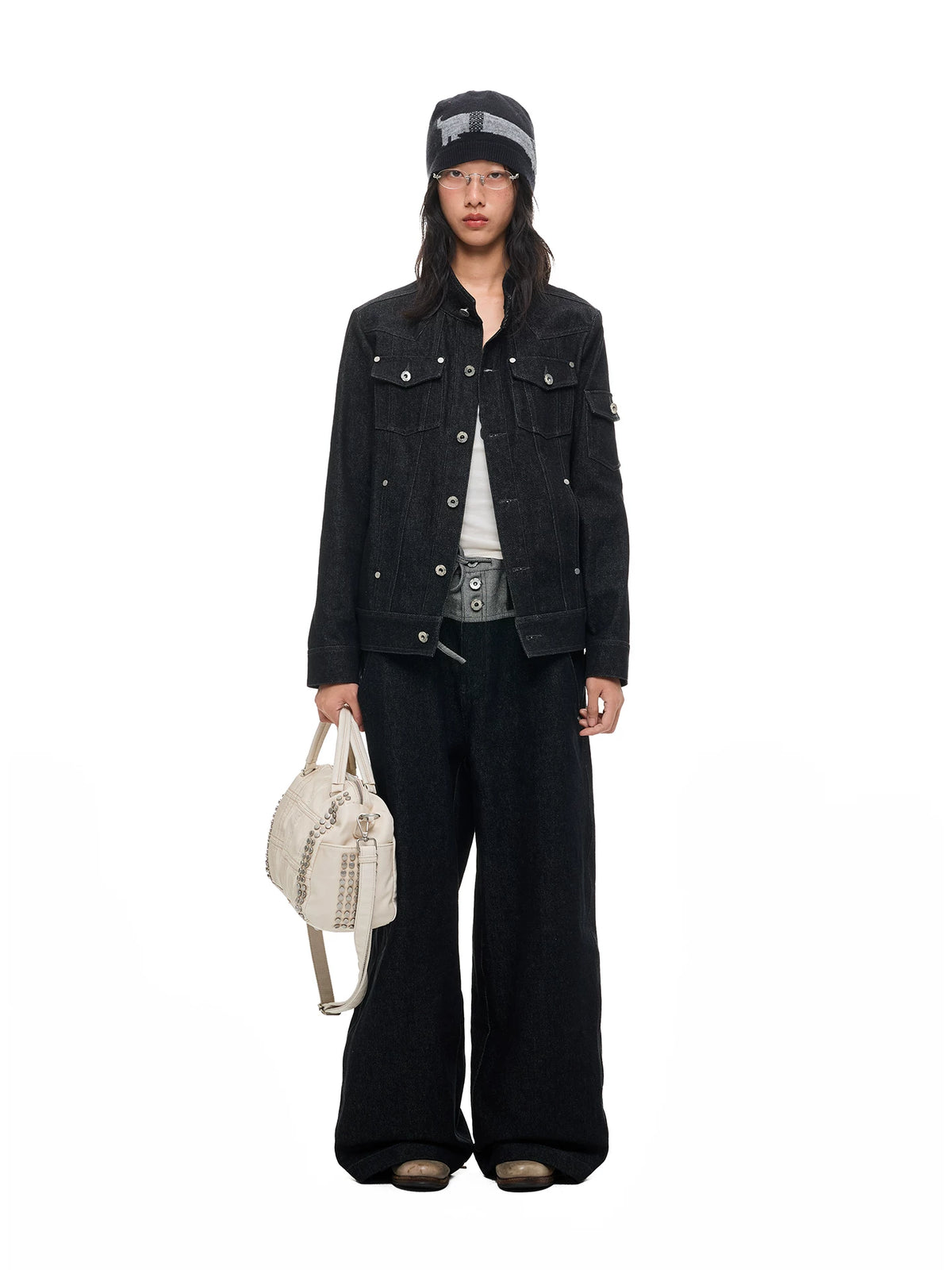 リベット クロップドデニムジャケット product image 5