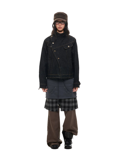 チェックレイヤード ドローストリングスカート product image 6