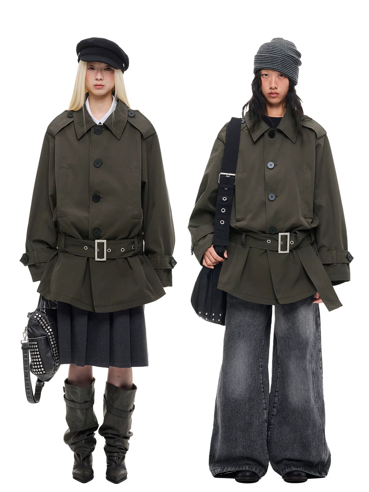 ベルテッド ショートトレンチコート product image 3