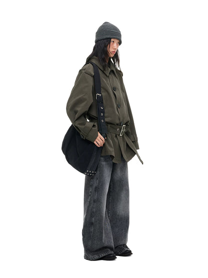 ベルテッド ショートトレンチコート product image 4