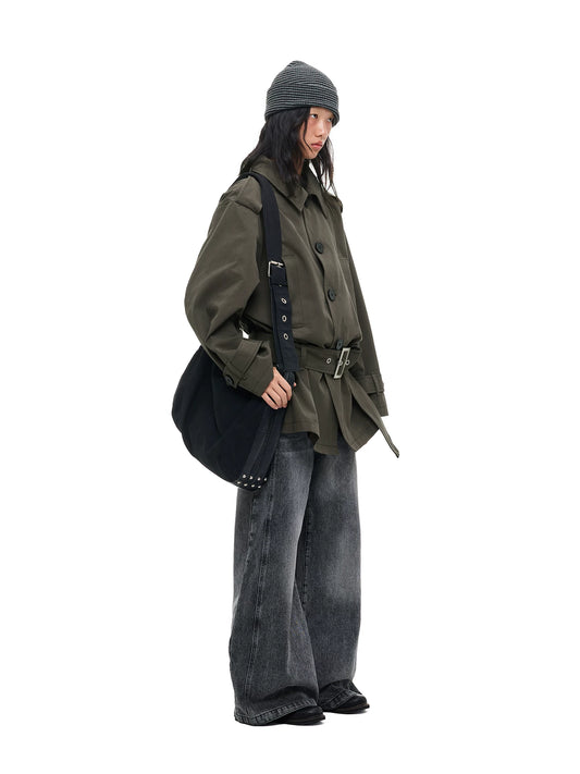 ベルテッド ショートトレンチコート product image 4