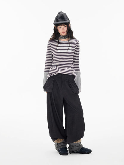 ナポレオンストライプ コントラストロングスリーブTシャツ product image 2