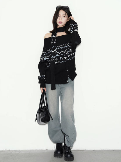 フェアアイルチェック ワンネックニット detail 5