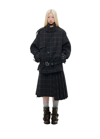 チェック オーバーサイズモーターサイクルジャケット product image 2