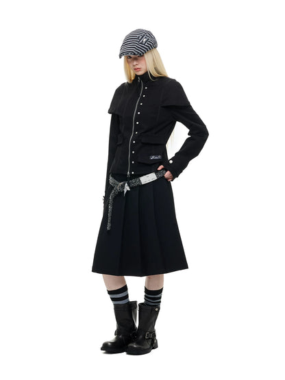 ショールカラー ジップクロップドジャケット product image 5