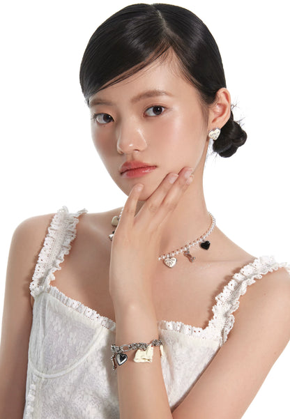 ドッグハート パールチャームネックレス detail 9