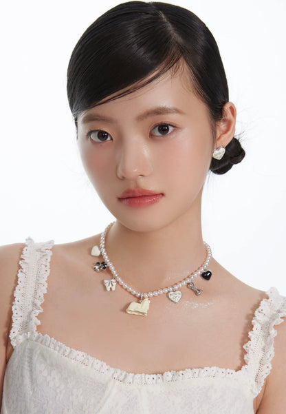 ドッグハート パールチャームネックレス detail 10