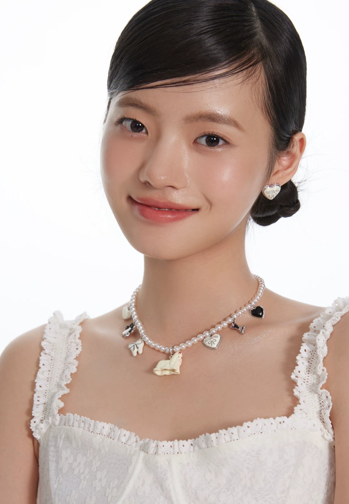 ドッグハート パールチャームネックレス detail 12