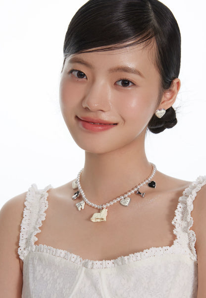 ドッグハート パールチャームネックレス detail 12