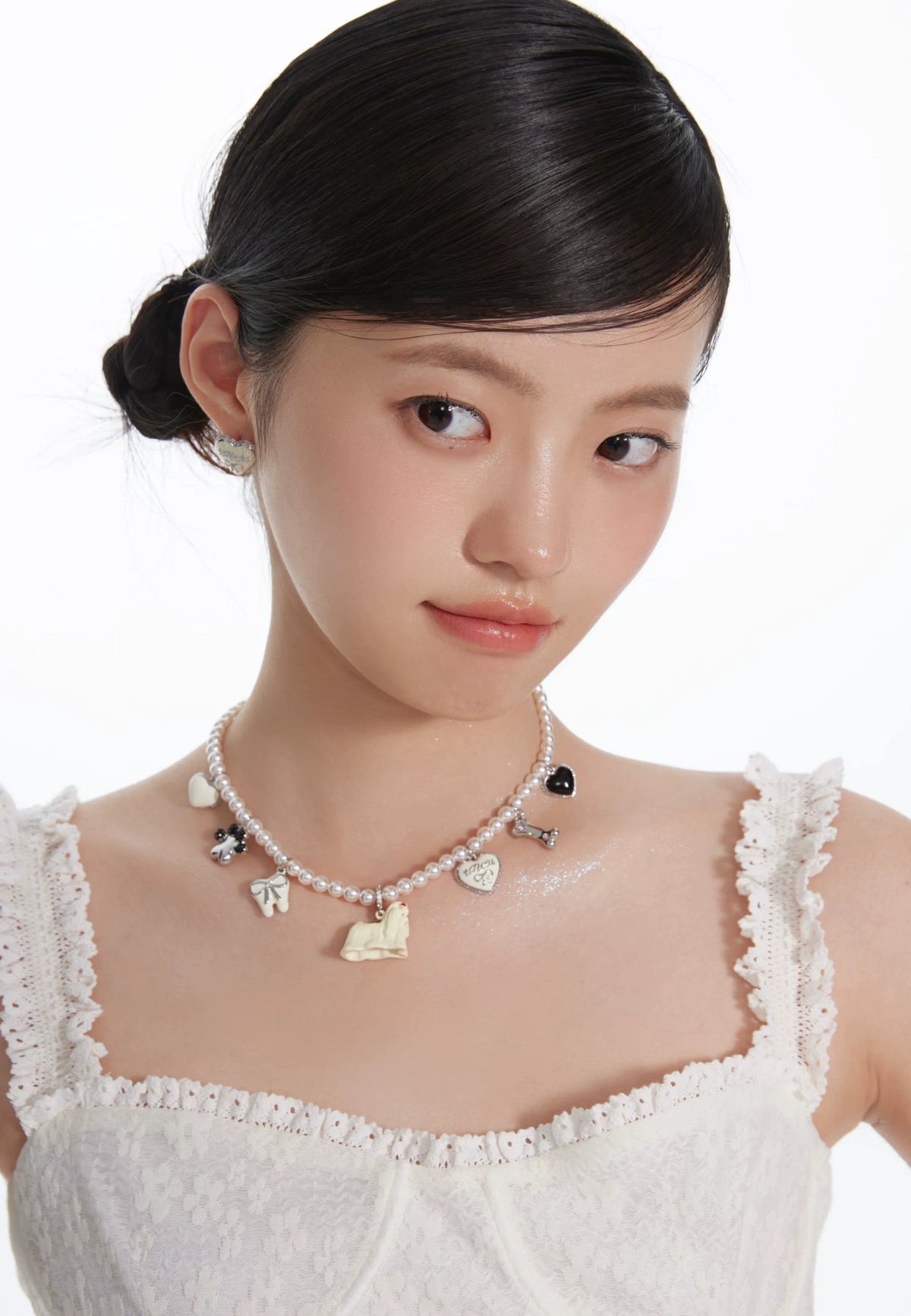 ドッグハート パールチャームネックレス detail 13