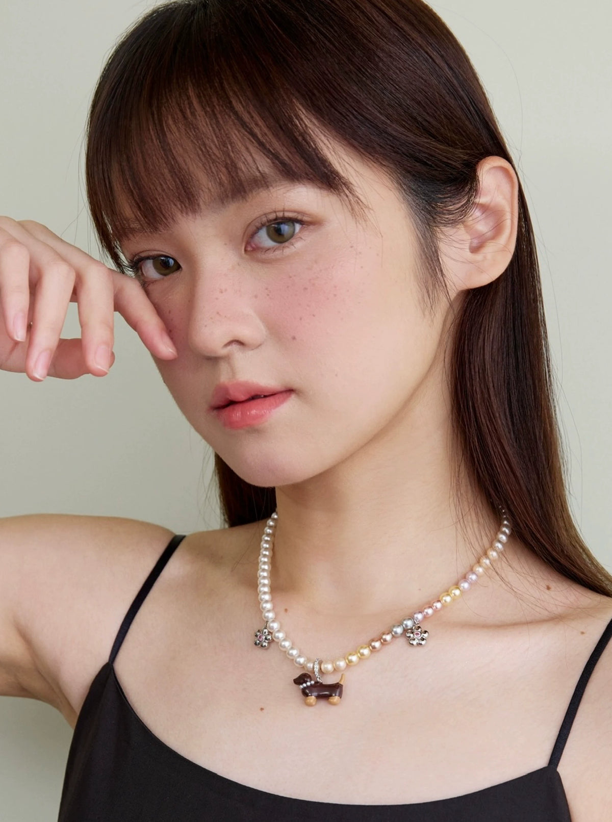ダックスフンド パールペンダントネックレス detail 6
