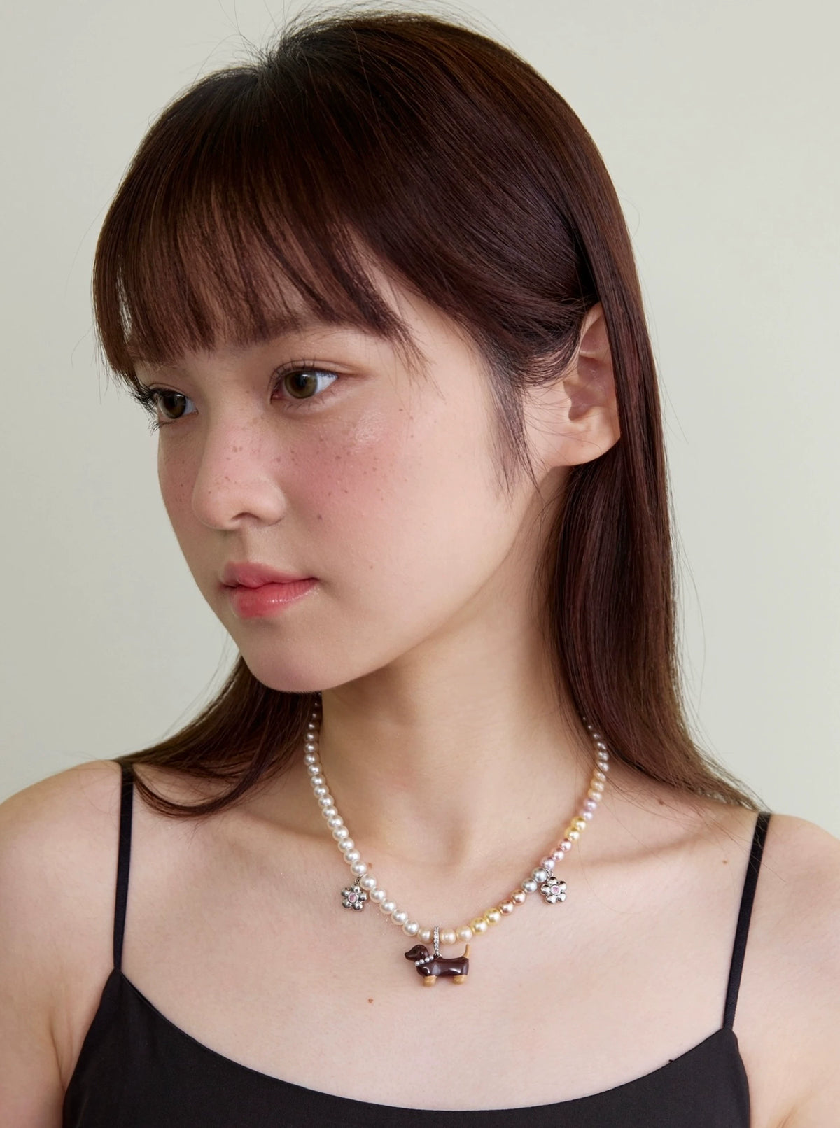 ダックスフンド パールペンダントネックレス detail 8