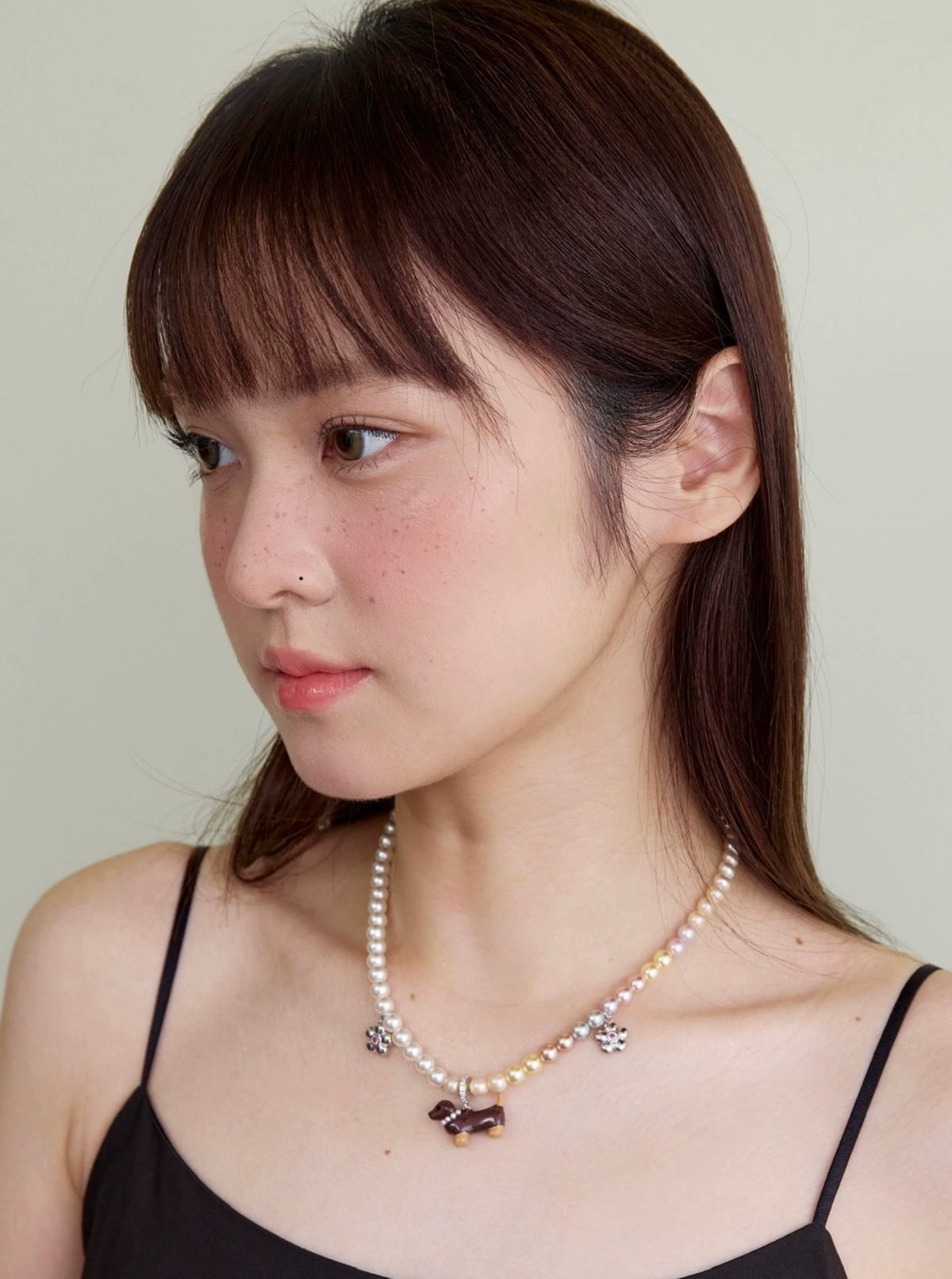 ダックスフンド パールペンダントネックレス detail 12