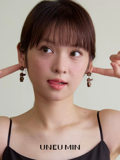 ディアフラワー ジルコンピアス styling 3