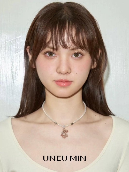 フロッキーベア パールペンダントネックレス styling 1