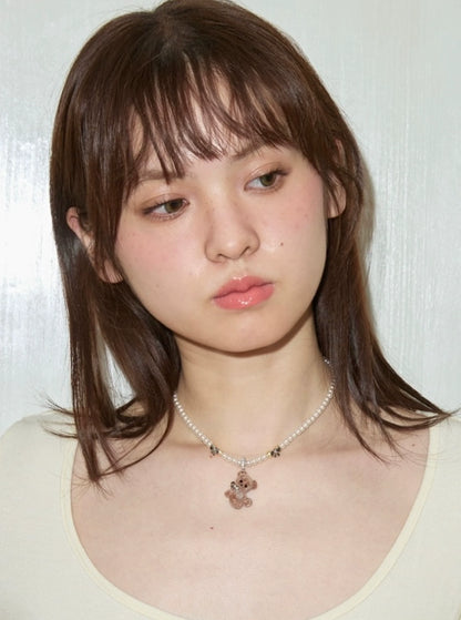 フロッキーベア パールペンダントネックレス detail 6