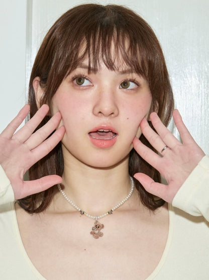 フロッキーベア パールペンダントネックレス detail 10