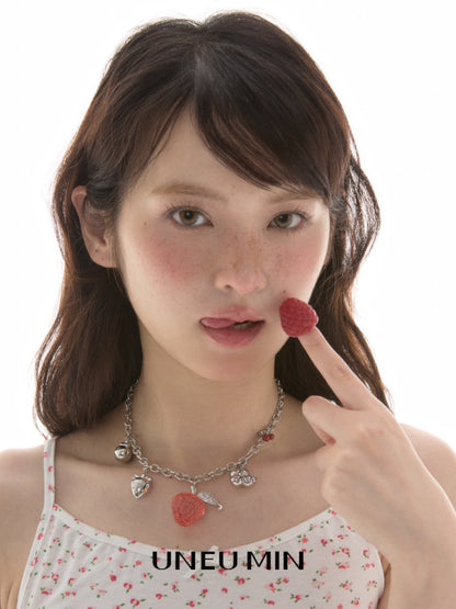 ベリーチャーム マルチペンダントネックレス styling 1