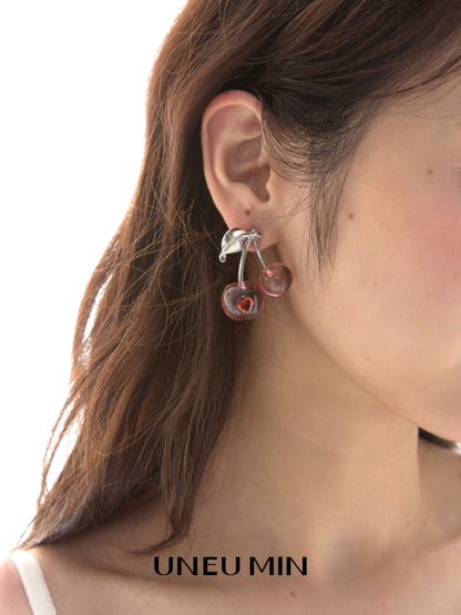 チェリーハート ジルコンピアス styling 3