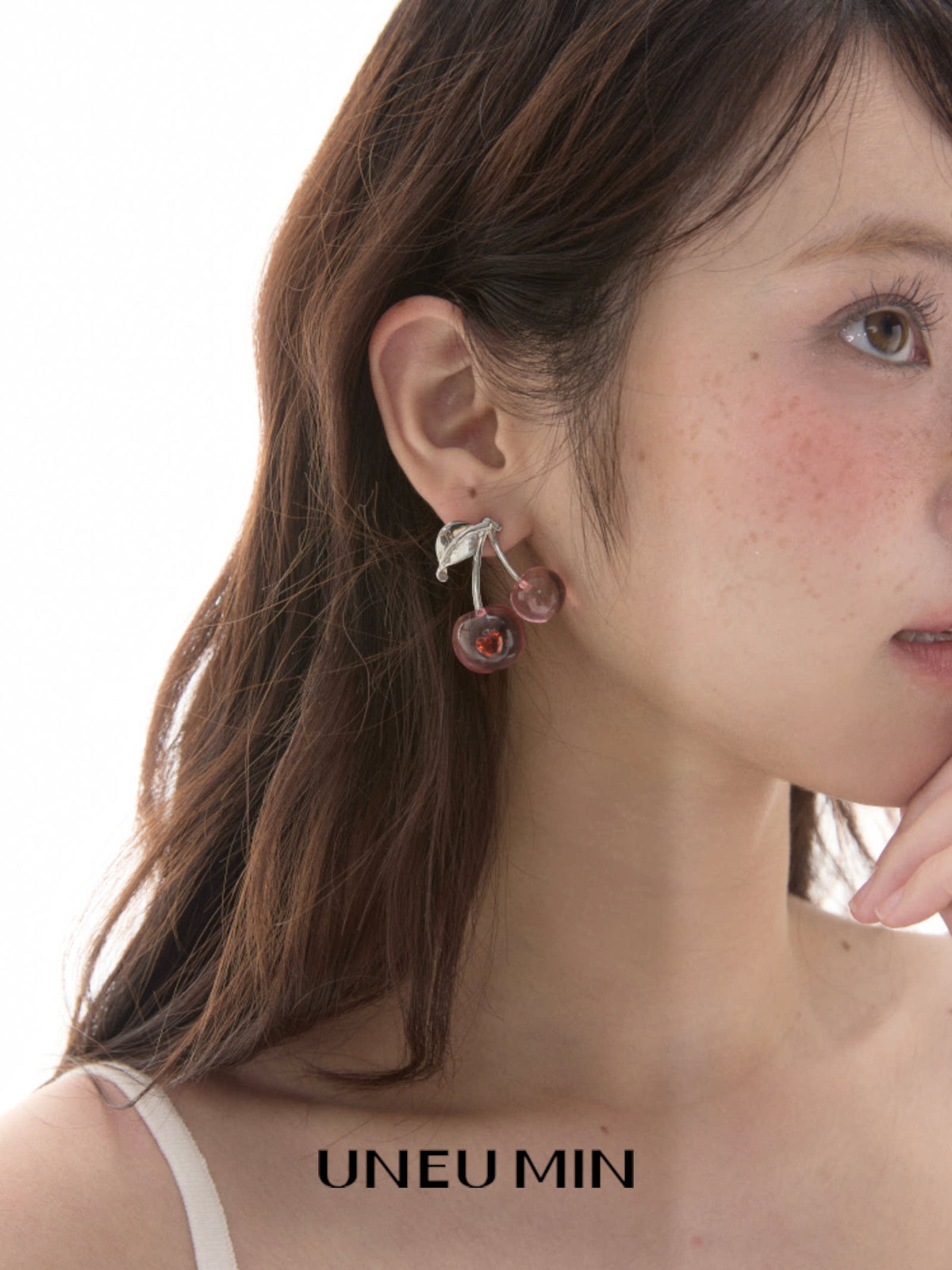 チェリーハート ジルコンピアス styling 4