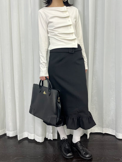 ギャザーシャーリング ロングスリーブトップス detail 2