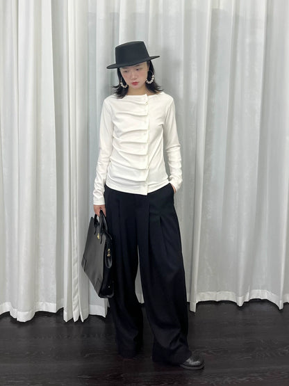 ギャザーシャーリング ロングスリーブトップス detail 4