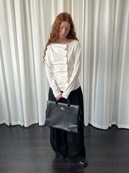ギャザーシャーリング ロングスリーブトップス styling 9