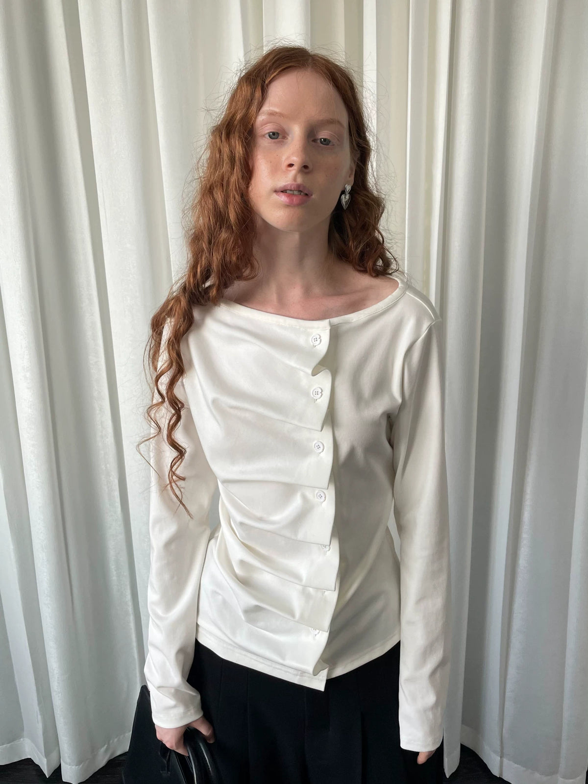 ギャザーシャーリング ロングスリーブトップス styling 10