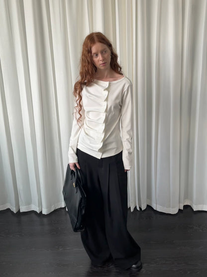 ギャザーシャーリング ロングスリーブトップス styling 12