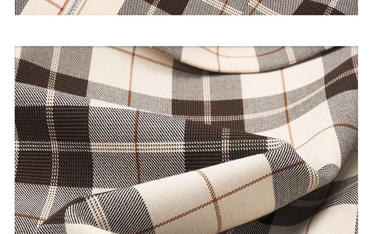 ダブルジップ チェックラペルジャケット CHECK detail 11