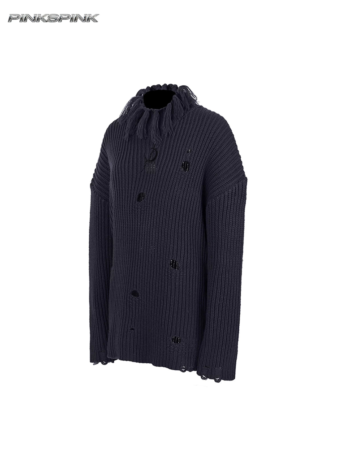 ダメージハイネック オーバーサイズニット product image 6