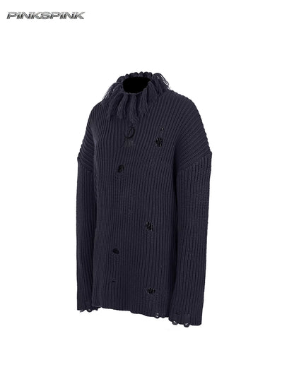 ダメージハイネック オーバーサイズニット product image 6